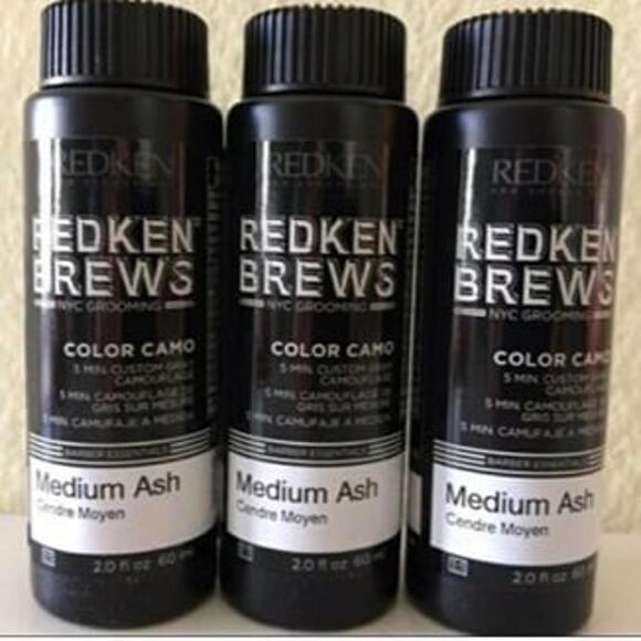 Redken Brews Camo Medium Ash x 3
